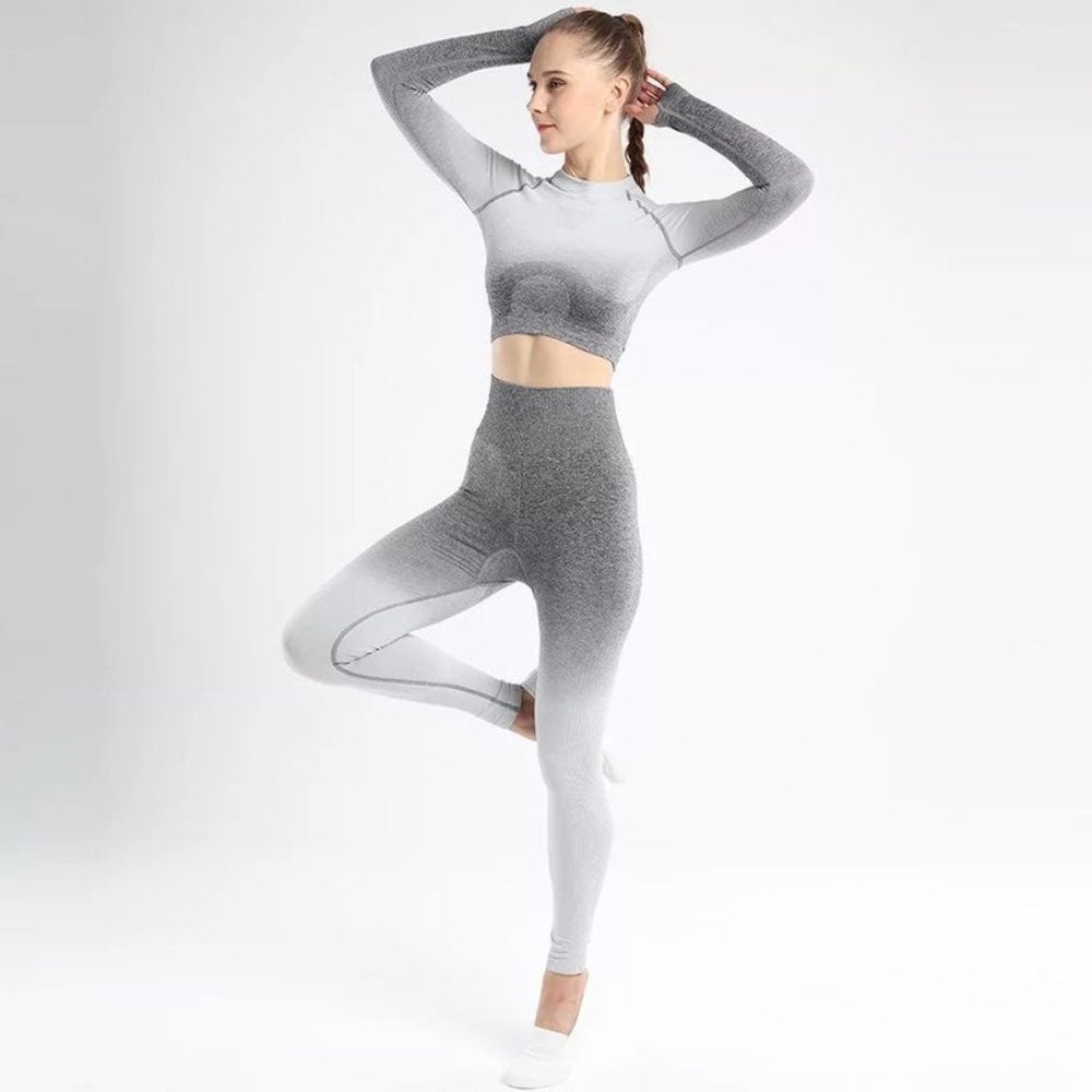 Ombre Adapt Seamless Leggings & Crop SET